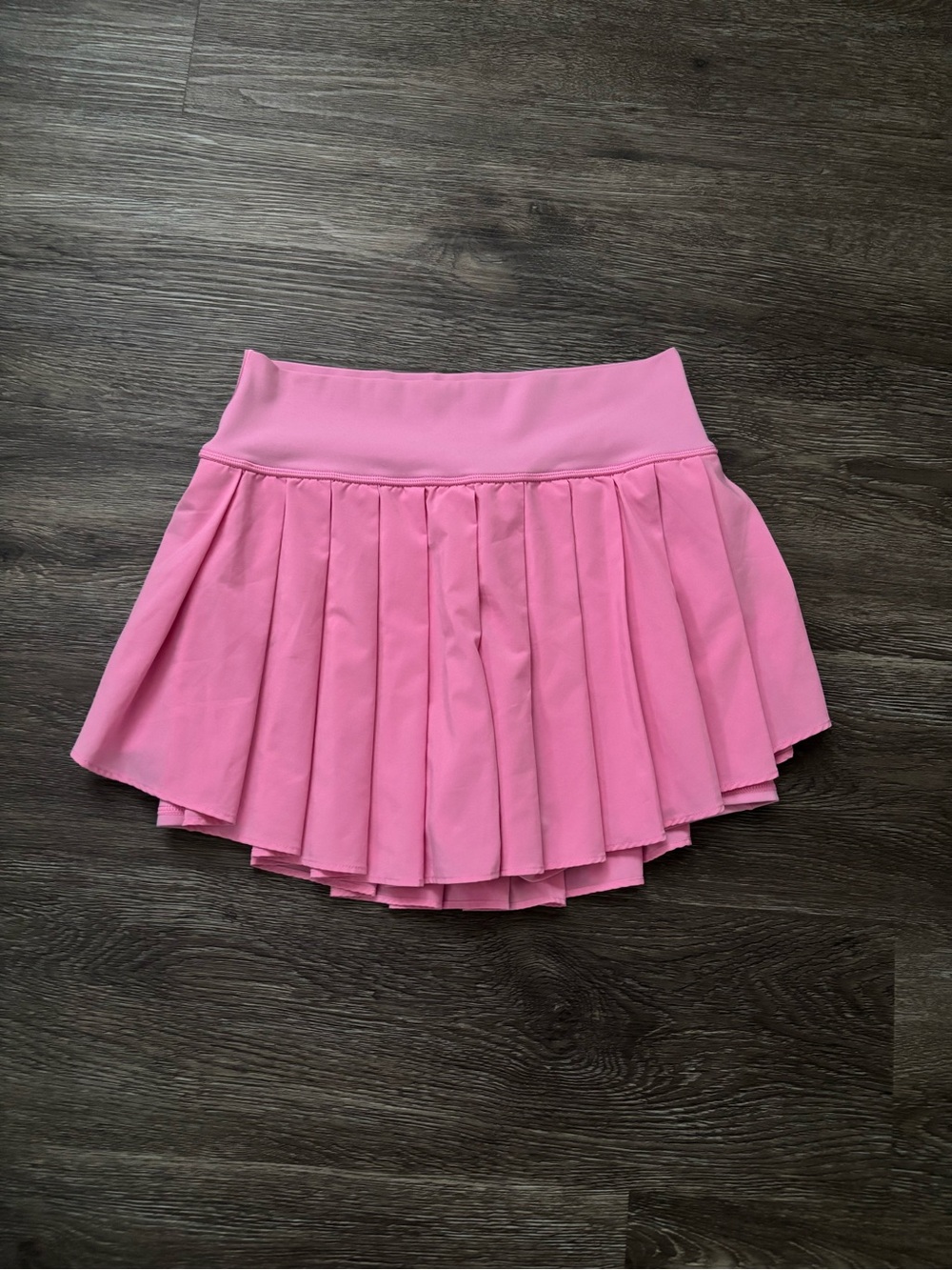 aerie Pink Pleated Skater Skirt